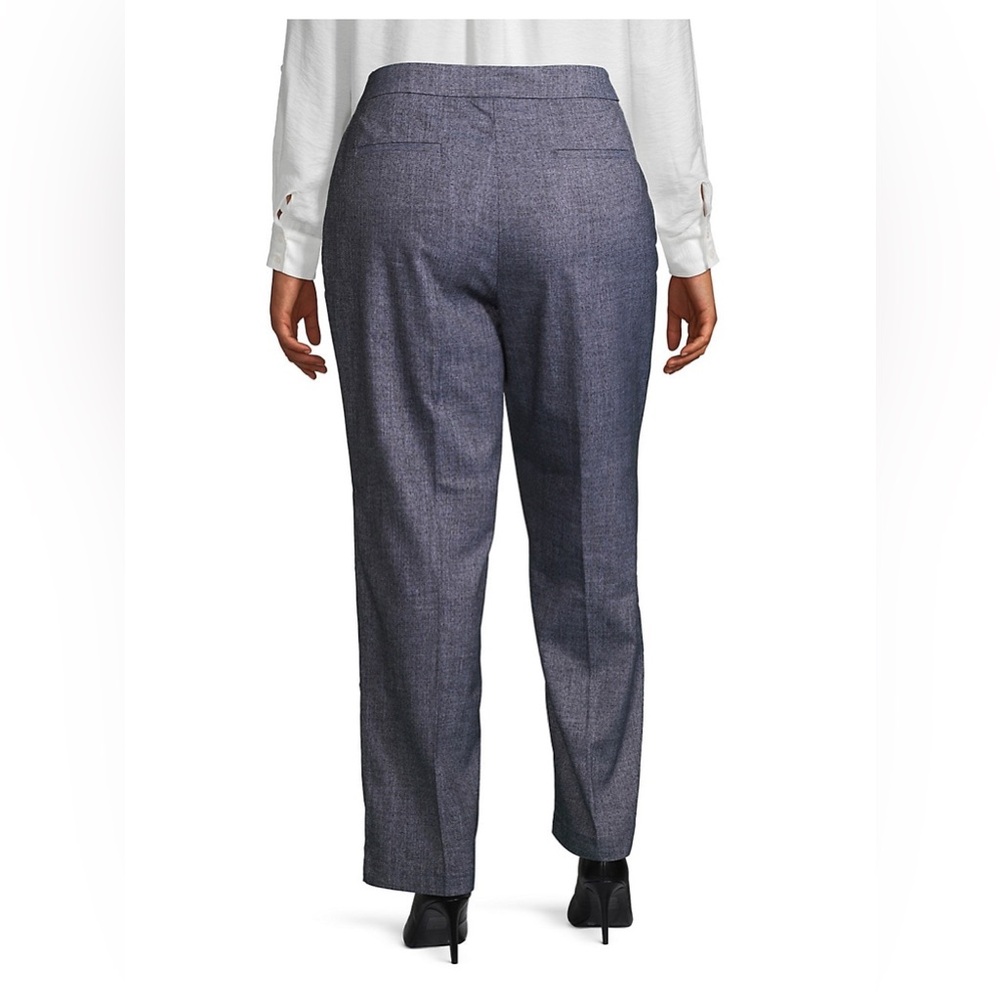 Jones NY Pants Sz 12 SYDNEY Gray Office Career Closet Staple Stretch Comfort - Picture 2 of 10